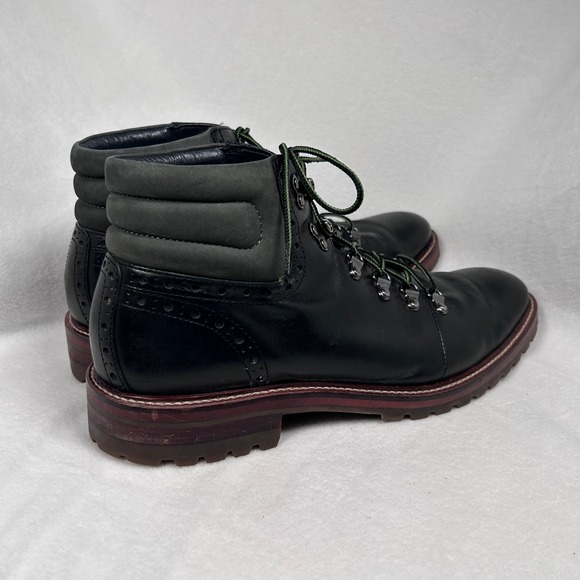 Johnston & Murphy J&M 1850 Boots Karnes Alpine Mens 11 M Black Leather 20-7677 - Picture 5 of 12